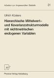 Image de Hierarchische Mittelwert- Und Kovarianzstrukturmodelle Mit Nichtmetrischen Endogenen Variablen