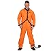 Produktbild NET TOYS Kostüm Knasti Schwerverbrecher Gefangener Insasse Verbrecher Gefangenenkostüm Outfit Verurteilter orange XL 54/56