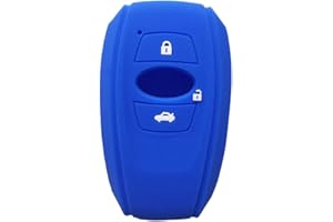 OTMIK Funda de Silicona para Llave de Coche Compatible con Subaru XVSV Forester BRZ 2019 2022 Accesorios para Carcasa de Llave (Azul)