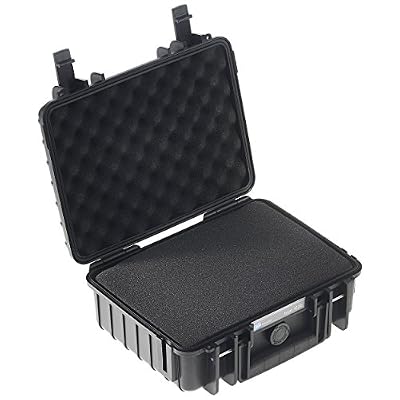 B&W International 1000/B/SI Valise antichoc/étanche/ultrarésistante avec Insert mousse prédécoupé pour Appareil photo Noir