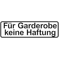 Schilder Schild Hinweisschild Hinweis Fur Garderobe Keine Haftung Disco Restaurant Bar Sammeln Seltenes Inkmax Jp