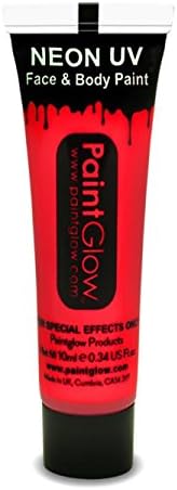 Red UV Neon Body &amp; Face Paint 10ml Parties, Festivals Nights Out