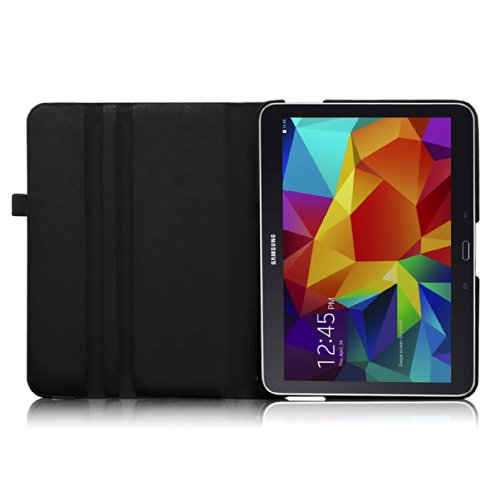 Fintie Samsung Galaxy Tab 4 10.1 Hülle – 360° Drehbarer Stand Smart Cover Case Schutzhülle Tasche Etui mit Ständerfunktion Auto Schlaf / Wach Funktion für Galaxy Tab 4 10.1 SM-T530 SM-T535 Tablet, Schwarz - 9