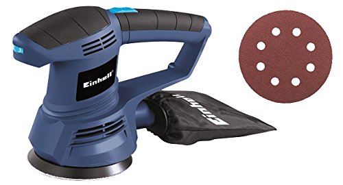 Einhell Exzenterschleifer BT-RS 420 E (420 W, Schleifteller Ø 125 mm, Staubfangsack, inkl. Schleifpapier)