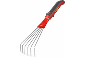 WOLF GARTEN Wolf-Garten LD-M/ZM 015 Small Fan Broom with Handle Red