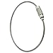 Price comparison product image 5pcs Stainless Steel Wire keychain Cable keyring Twist Barrel
