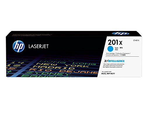 HP 201X (CF401X) Blau Original Toner mit hoher Reichweite für HP Color Laserjet Pro M252, M274n, M277