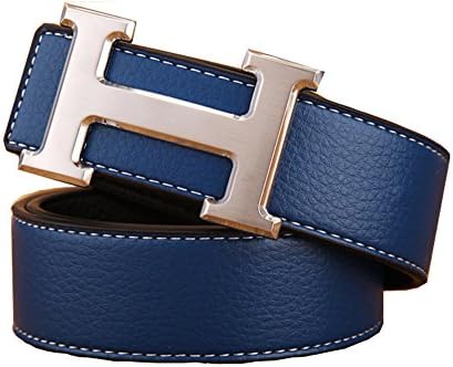 GoblinKingdom Men's Business Casual Leather Belt with Pin Buckle