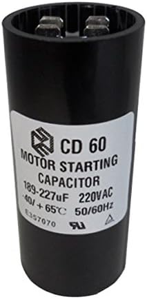 Share 189~227uF 220V Motor Starting Capacitor Refrigerator Compressor Capacitor