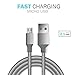 CZAR high durablility Micro USB Cable (1 yr Manufacturer Warranty) 5ft/1.5 mt long Silicon-Nylon Dual Layer protection Super Fast charging upto 2.1Amps (Grey) RS.275.00