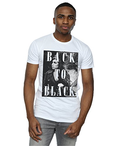 Preisvergleich Produktbild Amy Winehouse Herren Back to Black T-Shirt Small Weiß