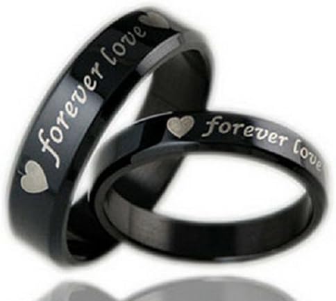 His & Hers Matching Set Titanium Steel Wedding Band Ring (His Size O,Q,S,T / Hers Size J,M,O,Q) Sold by Pair Please email sizes-R359