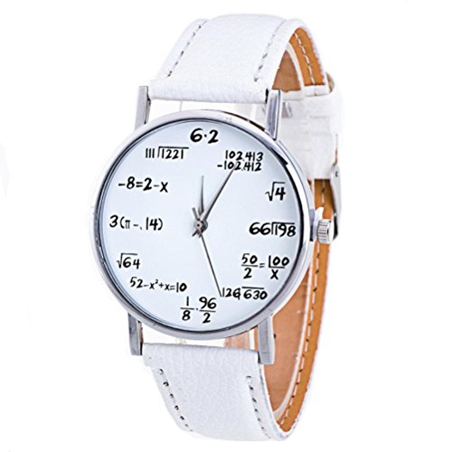 Xinantime Relojes Pulsera Mujer,Xinan Cuero PU Venda Relojes Analógicos del Cuarzo (Blanco)
