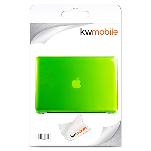 kwmobile Crystal Hülle für Apple MacBook Air 13″ (ab Mitte 2011) Hard Case – dünne durchsichtige transparente Schutzhülle Cover Tasche Neon Grün Transparent - 7