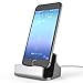 Produktbild Spinido iPhone Dockingstation mit USB-Anschluss, Sync-Ständer zum aufladen, geeignet für iPhone 6 / 6 Plus / 5 / 5S (Schutzhülle unterstützt ) (Aktuelle Version) - Silber