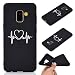 Produktbild Everainy Kompatibel für Samsung Galaxy A8 2018 Hülle Silikon Bumper Gummi Neu Cover Hüllen für Galaxy A8 2018 Handyhülle Stoßfest TPU Stoßstange Schwarz Schutzhülle (Liebe 1)