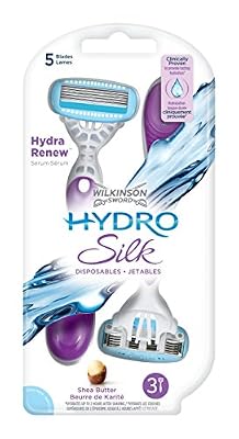 Wilkinson - Hydro Silk - Rasoirs jetables féminins - Pack de 3