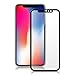 Produktbild Conie Panzerglas kompatibel mit iPhone X, komplette Display Abdeckung Folie 9H Anti-Finger Print Panzer Schutzfolie (Schwarz)