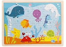Kids toy 60 pieces wooden Puzzle cartoon Puzzles wood Jigsaw baby child early educational toys