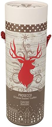 Villa Jolanda Prosecco &amp; Cocoa Dusted Truffles Gift Tube - 20cl