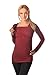 2 in 1 Maternity And Nursing Top Pregnancy Breastfeeding 7007 Variety of Colours (12, Burgundy)