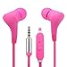 Produktbild Kopf-Handys Buds Kopfhörer 3,5 mm W/Mikrofon. Freisprecheinrichtung Call kompatibel mit Samsung Galaxy S7 Edge kompatibel Kopfhörer, Pink 3,5 mm In-Ear-Stereo-Ohrhörer w/Mikrofon. Freisprecheinrichtung Call