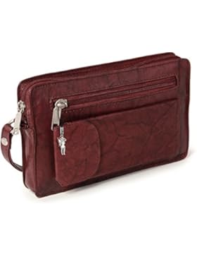 Herrentasche Handgelenktasche für den Mann Flugbegleiter echtes Leder in verschiedenen Farben