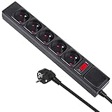 ▶ Regleta de alta calidad para conectar hasta cinco dispositivos eléctricos.