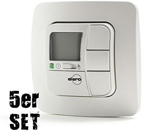 5ÉR Set Elero Astrotec Comfortable Astro Program Timer Switch Alpine White