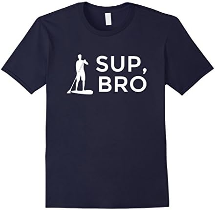 Men's Funny Stand Up Paddleboard t shirt - SUP, Bro? 2XL Navy