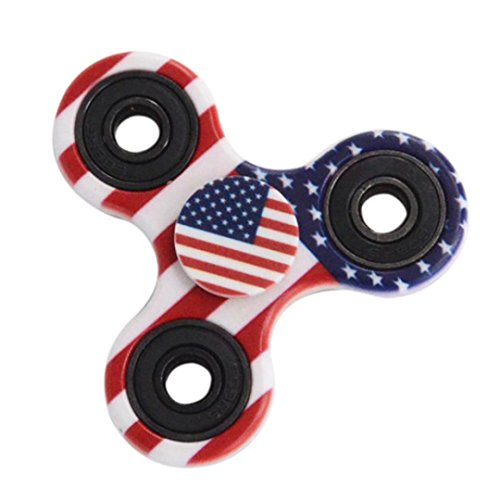 Hand Spinner,Omiky EDC Tri Fidget Spinner Finger Toy for ADD ADHD Anxiety Autism Suffers (Flag) Hand Spinner,Omiky EDC Tri Fidget Spinner Finger Toy for ADD ADHD Anxiety Autism Suffers (Flag)
