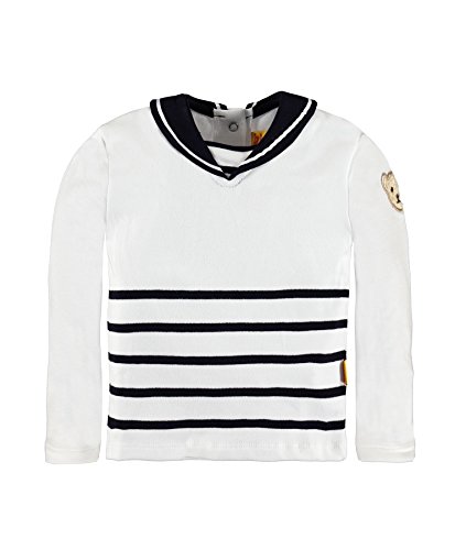 Steiff Boy's Sweatshirt -  White - 6-9 Months