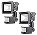Produktbild PrimLight 2 X 10W Warmes Weißes Strahler Außenlicht Fluter Flutlicht Sicherheits-Licht Energiesparendes Flutlicht mit PIR Bewegungs-Sensor Wasserdichtes IP65