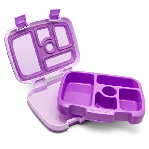 Bentgo Kids – Kinder Lunchbox / Bento Box / Brotdose mit 5 Unterteilungen, auslaufsicher (Lila) - 4