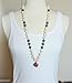 Fox & Finn 'Avery' Silicone Teething Necklace for Babies | Safety Knotted Silk Rope | Does Not Pull Out Hair | 15 Inch Drop (sweet marsala + smoke)