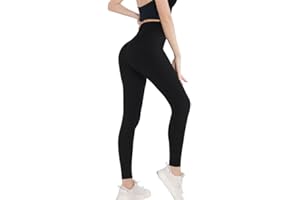 flintronic Leggings de Sport Femme, Opaque Leggings, Taille Haute Pantalon de Yoga pour Gym Fitness Jogging