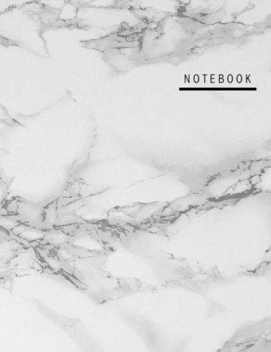 Preisvergleich Produktbild Notebook: LILA Unruled (Blank) Notebook - Large (8.5 by 11) - Marble