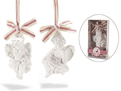 Ideapiu Gesso profumato ad Angelo c/Nastro e flaconcino Incluso