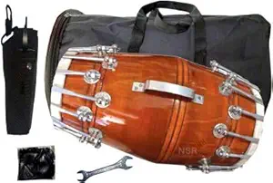 RR Musical - Mango Wood Dholak 61- Best Quality & New Design Indian Dholak