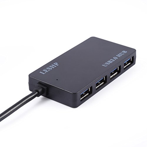 Hub USB 3 0 con 4 puertos LESHP USB 3 0 con LEDs de notificaciones Alta Velocidad Compatible con las Sistemas de Windows 8 7 XP Vista Mac OS LINUX negro reviews Hub USB 3 0 con 4 puertos LESHP USB 3 0 con LEDs de notificaciones Alta Velocidad Compatible con las Sistemas de Windows 8 7 XP Vista Mac OS LINUX negro