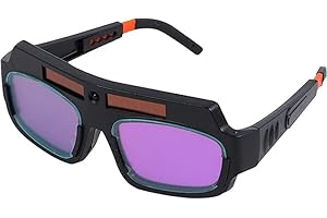 SPORWAY Einstellbare Schweißerbrille, Solar Auto Dimming Schweißerschutzbrille Schweißeraugenbrille Blendschutz-Schweißerbrille Schweißzubehör für Schweißschutz