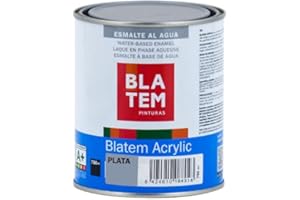 PINTURAS BLATEM Esmalte Acrílico Metalizado Blatem - Tamaño Envases 750 mL, Colores Blatem Acrylic Metalizado Plata