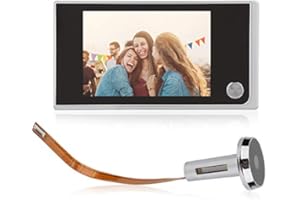 SONEW 3.5" Digital Peephole Camera Door Peephole Door Peephole LCD Digital Door Peephole Doorbell 120° Peephole Viewer Visual Surveillance Electronic Cat Eyes Easy Install