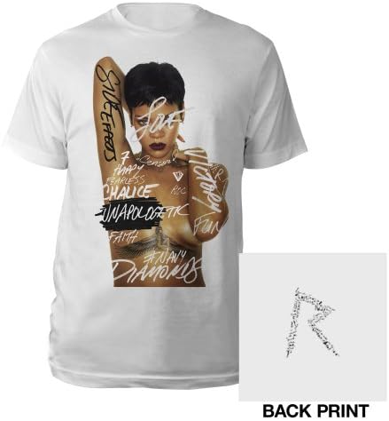 Rihanna Unapologetic Official Unisex T-Shirt (White) X-Large