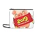 Produktbild AGIRL Little Pig Chinese Scroll 2019 Chinesische Benutzerdefinierte hochwertige Nylon Slim Clutch Crossbody Tasche Umhängetasche
