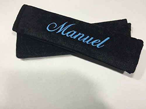 Gurtpolster Gurtschoner mit Name bestickt Stickerei Velour Klettverschluss Wunschtext (2)