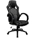 Produktbild Bürostuhl Schwarz Komfort-Stoffbezug Chefsessel Schreibtischstuhl Drehstuhl Gamingstuhl Bürodrehstuhl Race Design PU Farbauswahl
