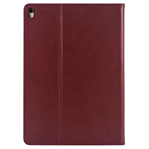 Gecko Apple iPad Pro 9.7 Hülle Easy-click – Braun – Multifunktionelle Tasche bietet Schutz und Multimedia-Komfort / Cover mit Präsentationsfunktion – Tablethülle geeignet für Apple iPadPro 9.7 - 5