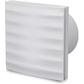 S&uuml;per Sessiz 12 W Kapaklı D&uuml;z Banyo WC Aspirat&ouml;r Fanı 100 mm Duvar Tipi Tuvalet Hava Havalandırma