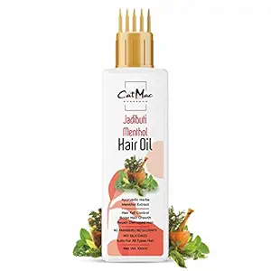 CatMac Jadibuti Menthol Hair Oil with combo applicator suits for all Hair Types(100ml))